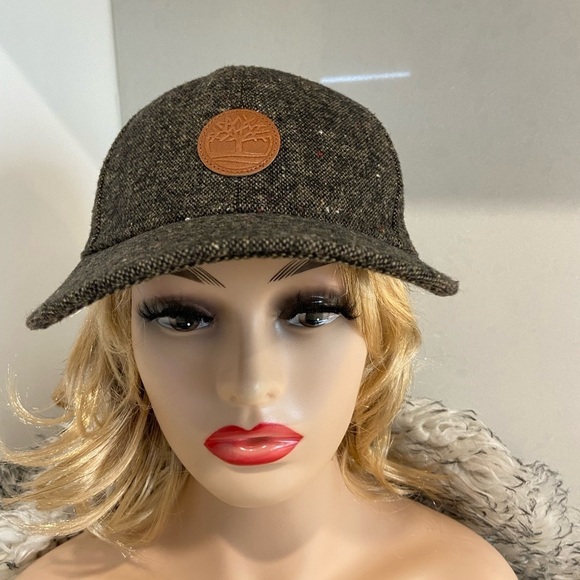 Timberland Tweed Adjustable Gray Baseball Hat Cap Patch Logo - Picture 6 of 10